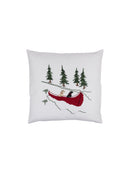 Embroidered Labradors and Canoe Porch Pillow by Weston Table