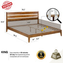 Emery Solid Wood Bed Frame by Megsu