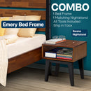 Emery Solid Wood Bed Frame by Megsu