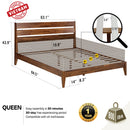 Emery Solid Wood Bed Frame by Megsu