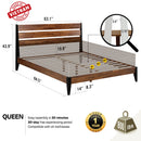 Emery Solid Wood Bed Frame by Megsu
