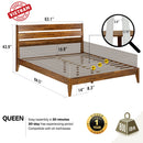 Emery Solid Wood Bed Frame by Megsu