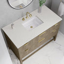 James Martin Emmeline 48" Single Bathroom Vanity, Pebble Oak