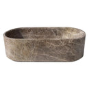 Solid Emperador Light Marble Hand-Carved Luxury Spa Bathtub - 29.5W x 67L x 19.5H