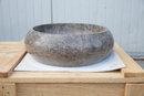Handcrafted Emperador Brown Polished Round Vessel Marble Sink 16