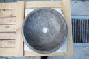 Handcrafted Emperador Brown Polished Round Vessel Marble Sink 16