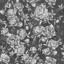 Enchanted Peony Garden – Moody Black & White Floral Wallpaper