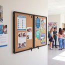 Enclosed Bulletin Board 47.5" x 35.5" with Aluminum Frame by LJGDeals
