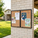 Enclosed Bulletin Board 47.5" x 35.5" with Aluminum Frame by LJGDeals