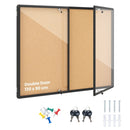 Enclosed Bulletin Board 47.5" x 35.5" with Aluminum Frame by DirectDeals