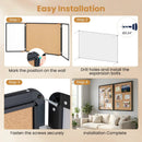 Enclosed Bulletin Board 47.5" x 35.5" with Aluminum Frame by LJGDeals