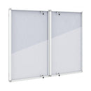 Lockable Cork Bulletin Board 47.5" x 35.5" Aluminum Frame by DirectDeals
