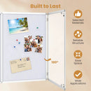 Lockable Cork Bulletin Board 47.5" x 35.5" Aluminum Frame by DirectDeals