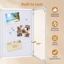Lockable Cork Bulletin Board 47.5" x 35.5" Aluminum Frame by LJGDeals