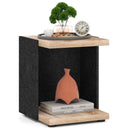 End Table 2-Tier Sofa Side Table with Open Storage Shelf-Oak by LJGDeals
