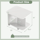 End Table 2-Tier Sofa Side Table with Storage Shelf for Small Space by DirectDeals