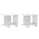 End Table Set of 2 2-Tier Sofa Side Tables with Storage Shelf by DirectDeals
