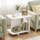 End Table Set of 2 2-Tier Sofa Side Tables with Storage Shelf by DirectDeals
