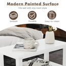 End Table Wooden with 2 Drawers and Shelf Bedside Table by LJGDeals