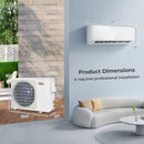 Energy Star Certified 24000 BTU 21 SEER2 208-230V Mini Split Air Conditioner and Heater White Wifi Enabled by DirectDeals