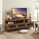 Entertainment Center with 3 Storage Drawers and Open Shelves by LJGDeals