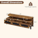Entertainment Center with 3 Storage Drawers and Open Shelves by LJGDeals