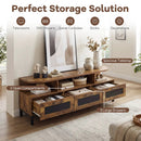 Entertainment Center with 3 Storage Drawers and Open Shelves by LJGDeals