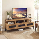 Entertainment Center with 3 Storage Drawers and Open Shelves by LJGDeals