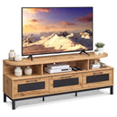 Entertainment Center with 3 Storage Drawers and Open Shelves by DirectDeals