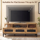 Entertainment Center with 3 Storage Drawers and Open Shelves by DirectDeals