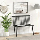 Entryway Bench for 2 with Spindle Back for Kitchen Dining Room Hallway by LJGDeals