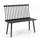 Entryway Bench for 2 with Spindle Back for Kitchen Dining Room Hallway by LJGDeals