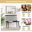 Entryway Bench for 2 with Spindle Back for Kitchen Dining Room Hallway by LJGDeals