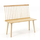 Entryway Bench for 2 with Spindle Back for Kitchen Dining Room Hallway by LJGDeals