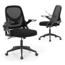 Ergonomic Computer Desk Chair with Lumbar Support and Flip-up Arms by LJGDeals
