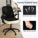 Ergonomic Computer Desk Chair with Lumbar Support and Flip-up Arms by LJGDeals