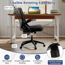 Ergonomic Computer Desk Chair with Lumbar Support and Flip-up Arms by LJGDeals