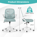 Ergonomic Computer Desk Chair with Lumbar Support and Flip-up Arms
