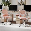 Ergonomic Computer Desk Chair with Lumbar Support and Flip-up Arms by LJGDeals