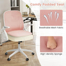 Ergonomic Computer Desk Chair with Lumbar Support and Flip-up Arms by LJGDeals