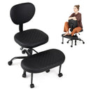 Cross Legged Office Chair with Adjustable Height & Footrest by LJGDeals