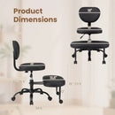 Cross Legged Office Chair with Adjustable Height & Footrest by LJGDeals