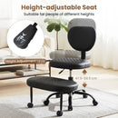 Cross Legged Office Chair with Adjustable Height & Footrest by LJGDeals