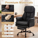 Big and Tall Office Chair with Retractable Footrest 500 lbs by LJGDeals