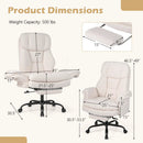 Big and Tall Office Chair with Retractable Footrest 500 lbs by LJGDeals