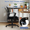 Ergonomic Desk Chair with Lumbar Support and Rocking Function-Black by LJGDeals
