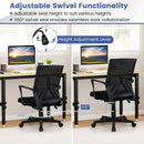 Ergonomic Desk Chair with Lumbar Support and Rocking Function-Black by LJGDeals