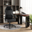 Ergonomic High Back Computer Chair with Magnetic Headrest and Lumbar Pillow-Black by LJGDeals