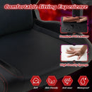 Ergonomic High Back Computer Chair with Magnetic Headrest and Lumbar Pillow-Black by LJGDeals