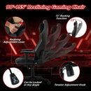 Ergonomic High Back Computer Chair with Magnetic Headrest and Lumbar Pillow-Black by LJGDeals
